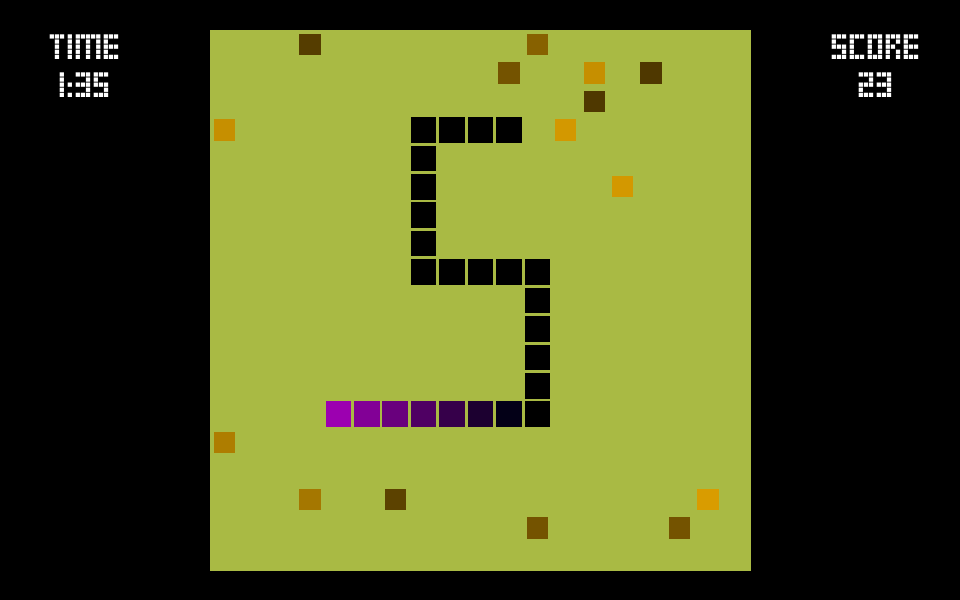 Snake in a cube game