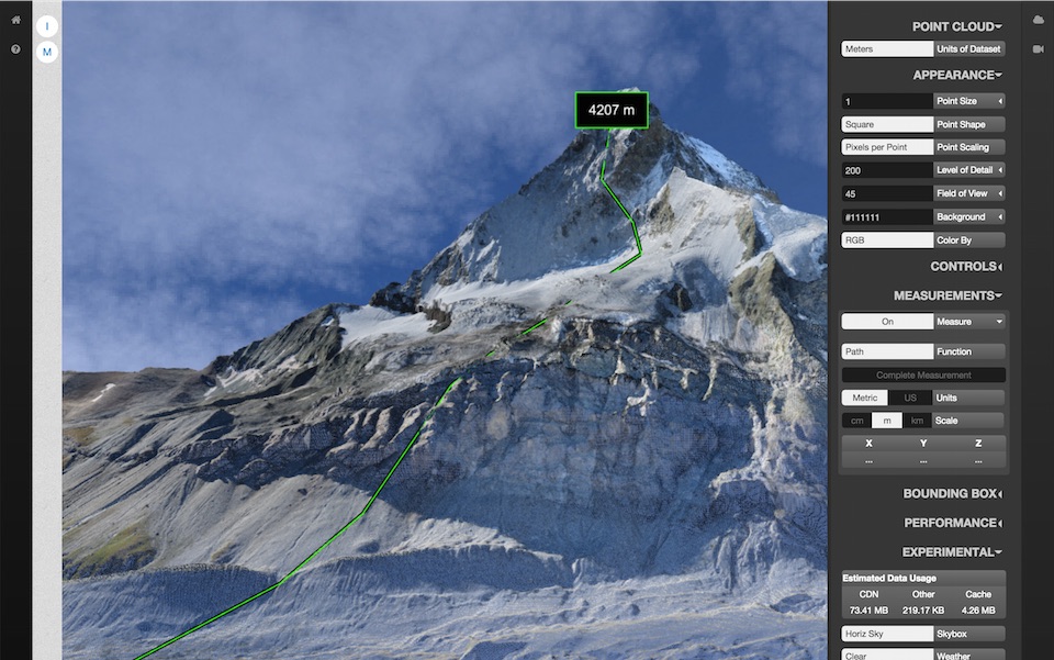 NewSpin pointcloud with a heightmap gradient