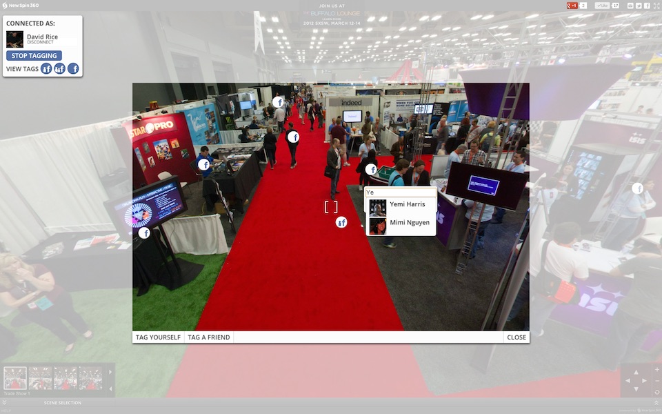 Tagging a person in a 360 panorama Tagging a person in a 360 panorama